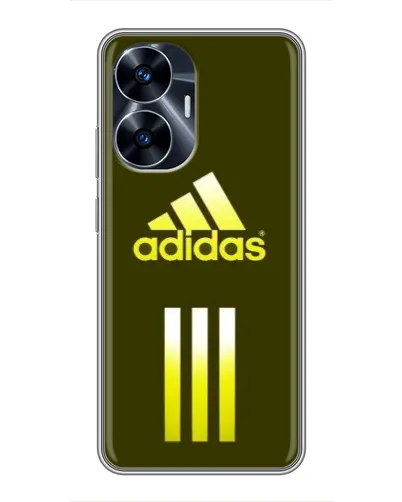 Чехол для Realme C55 с картинкой «Оливковый градиент Adidas»