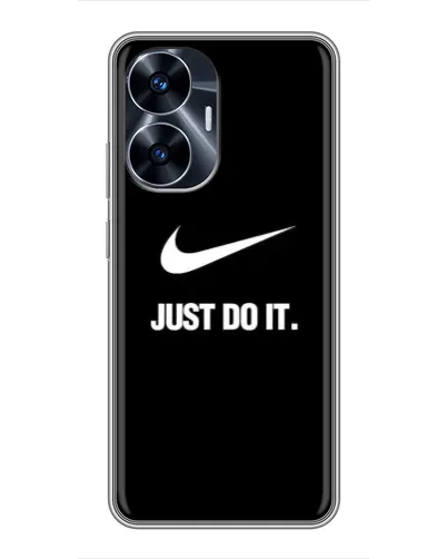 Чехол для Realme C55 с картинкой «Классический принт Nike»