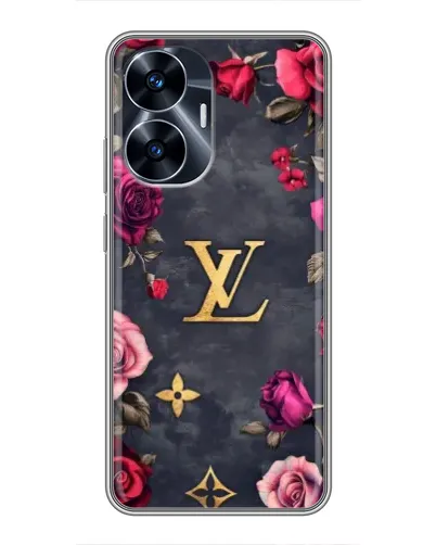 Чехол для Realme C55 с картинкой «Цветочный Louis Vuitton»