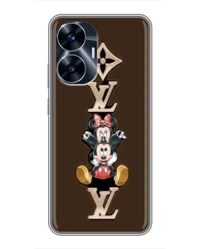 Чехол для Realme C55 с картинкой «LV и Микки Маус»