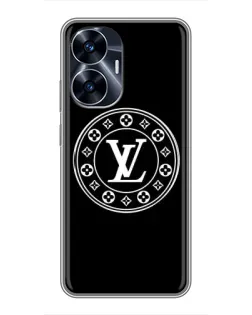 Чехол для Realme C55 с картинкой «LV — печать стиля»