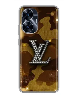 Чехол для Realme C55 с картинкой «Камуфляжный Louis Vuitton»