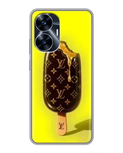 Чехол для Realme C55 с картинкой «Мороженое от LV»