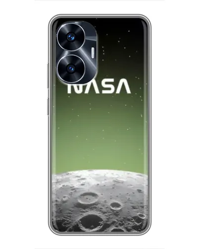 Чехол для Realme C55 с картинкой «NASA — лунный градиент»