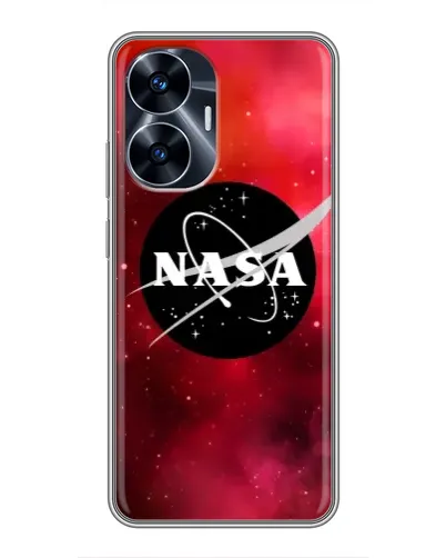 Чехол для Realme C55 с картинкой «NASA — красная туманность»