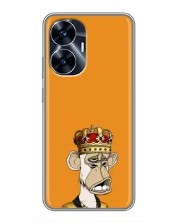 Чехол для Realme C55 с картинкой «Золотая обезьяна Bored Ape» Чехол для Realme C55 с картинкой «Золотая обезьяна Bored Ape»