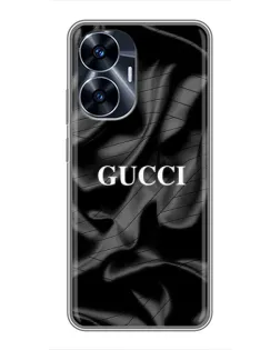 Чехол для Realme C55 с картинкой «Gucci — шелковые волны» Чехол для Realme C55 с картинкой «Gucci — шелковые волны»