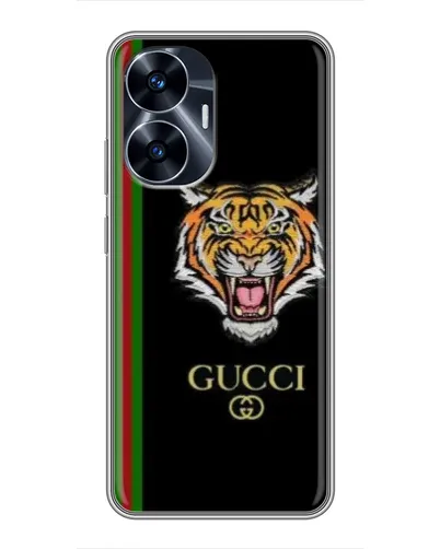 Чехол для Realme C55 с картинкой «Тигр Gucci»