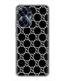 Чехол для Realme C55 с картинкой «Gucci — сетчатый паттерн»