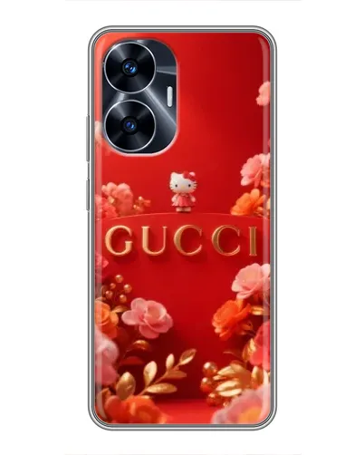 Чехол для Realme C55 с картинкой «Gucci — золотой сад»