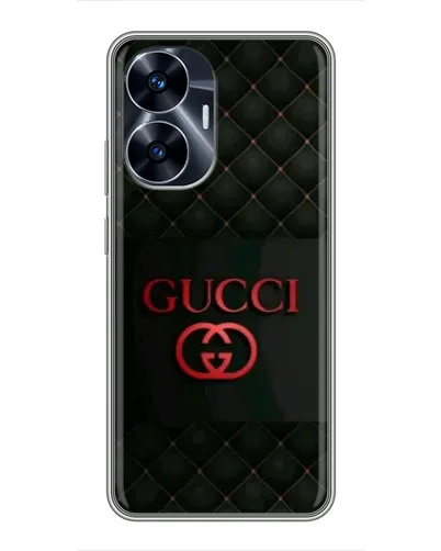 Чехол для Realme C55 с картинкой «Gucci — стеганый черный»