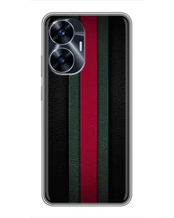 Чехол для Realme C55 с картинкой «Gucci — неоновая линия»