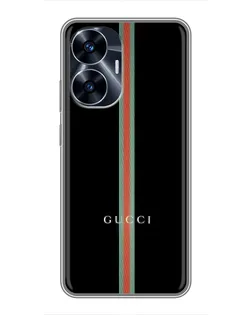 Чехол для Realme C55 с картинкой «Gucci — строгая линия» Чехол для Realme C55 с картинкой «Gucci — строгая линия»