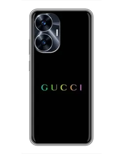 Чехол для Realme C55 с картинкой «Gucci — неоновый минимализм» Чехол для Realme C55 с картинкой «Gucci — неоновый минимализм»