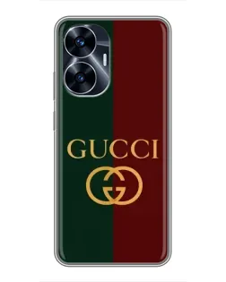 Чехол для Realme C55 с картинкой «Gucci — темно-зеленый градиент» Чехол для Realme C55 с картинкой «Gucci — темно-зеленый градиент»