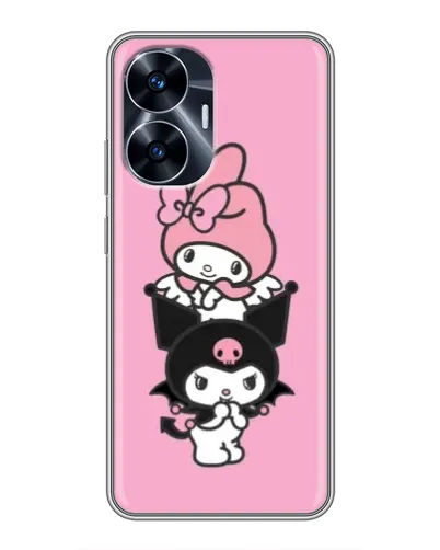 Чехол для Realme C55 с картинкой «My Melody и Kuromi»