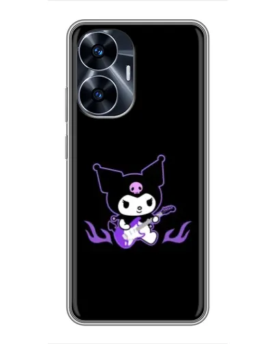 Чехол для Realme C55 с картинкой «Электрическая Kuromi»
