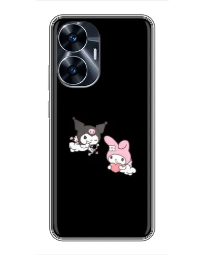 Чехол для Realme C55 с картинкой «My Melody и Kuromi»