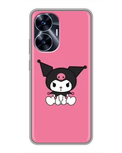 Чехол для Realme C55 с картинкой «Хмурая Kuromi»
