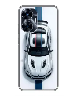 Чохол для Realme C55 з картинкою «Вид зверху — BMW M»