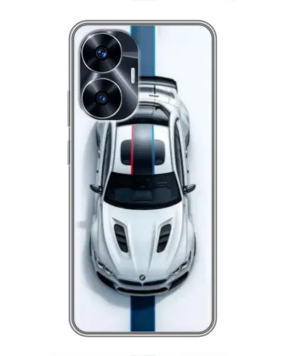 Чехол для Realme C55 с картинкой «Вид сверху — BMW M»