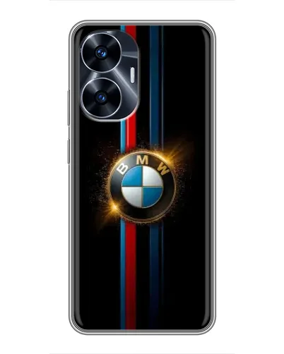Чехол для Realme C55 с картинкой «BMW M-Power неон»