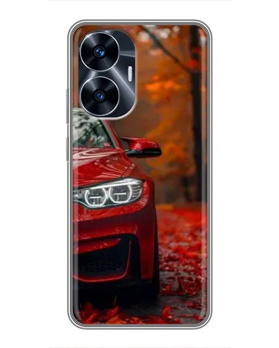 Чехол для Realme C55 с картинкой «Осенняя BMW M4»