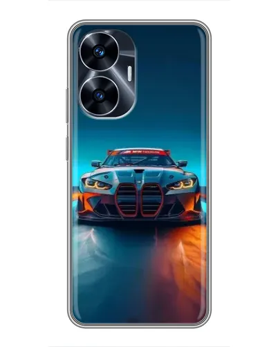 Чехол для Realme C55 с картинкой «BMW — огни неона» Чехол для Realme C55 с картинкой «BMW — огни неона»