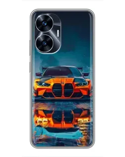 Чохол для Realme C55 з картинкою «BMW — золота емблема» Чохол для Realme C55 з картинкою «BMW — золота емблема»