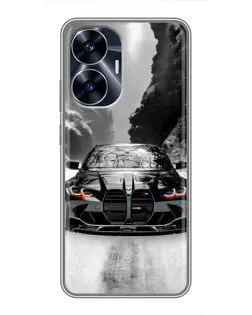 Чохол для Realme C55 з картинкою «BMW — акварельний дрифт» Чохол для Realme C55 з картинкою «BMW — акварельний дрифт»