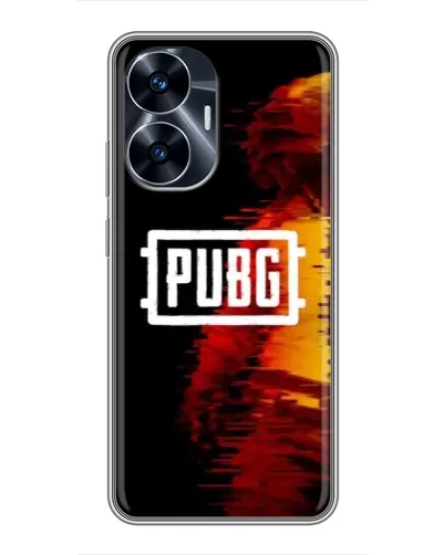 Чехол для Realme C55 с картинкой «Яркий логотип PUBG» Чехол для Realme C55 с картинкой «Яркий логотип PUBG»