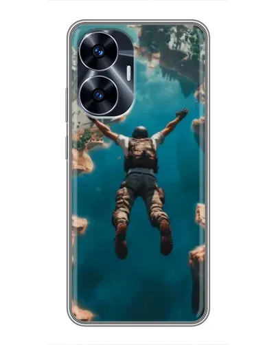 Чехол для Realme C55 с картинкой «PUBG — свободное падение» Чехол для Realme C55 с картинкой «PUBG — свободное падение»