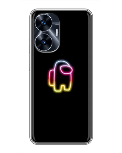 Чехол для Realme C55 с картинкой «Among Us градиент»
