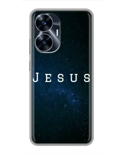 Чехол для Realme C55 с картинкой «Звездное небо Jesus» Чехол для Realme C55 с картинкой «Звездное небо Jesus»