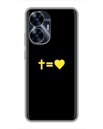 Чехол для Realme C55 с картинкой «Сердце и Крест» Чехол для Realme C55 с картинкой «Сердце и Крест»