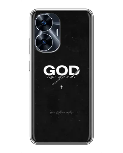 Чехол для Realme C55 с картинкой «GOD — Бог над всем» Чехол для Realme C55 с картинкой «GOD — Бог над всем»