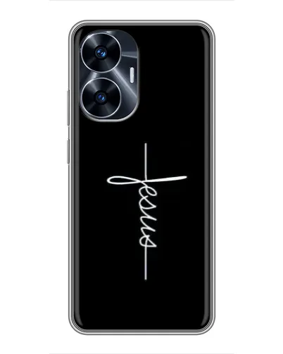 Чехол для Realme C55 с картинкой «Тонкая линия веры» Чехол для Realme C55 с картинкой «Тонкая линия веры»