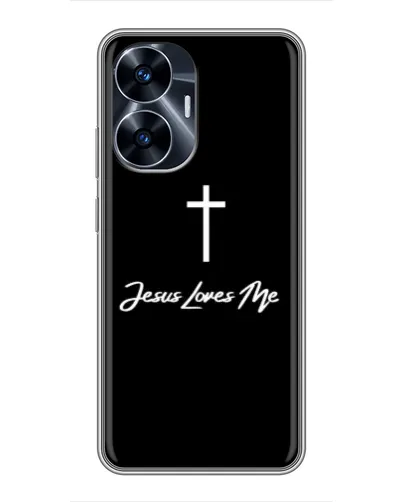 Чехол для Realme C55 с картинкой «Иисус любит тебя» Чехол для Realme C55 с картинкой «Иисус любит тебя»