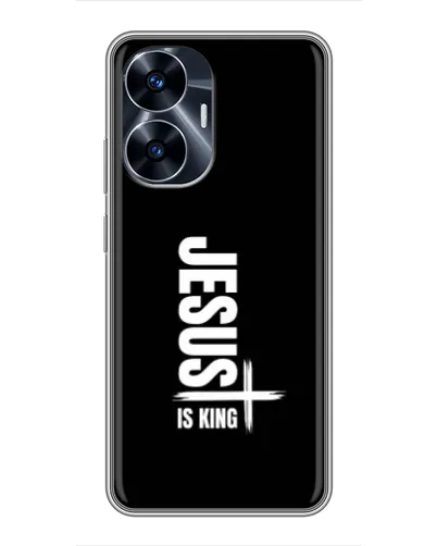 Чехол для Realme C55 с картинкой «Вертикаль веры Jesus» Чехол для Realme C55 с картинкой «Вертикаль веры Jesus»