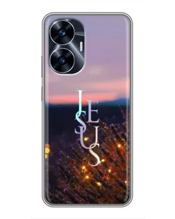 Чехол для Realme C55 с картинкой «Свет Божий ночью»