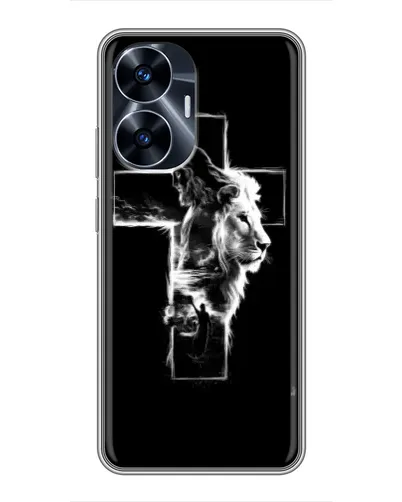 Чехол для Realme C55 с картинкой «Сияющий крест Jesus» Чехол для Realme C55 с картинкой «Сияющий крест Jesus»