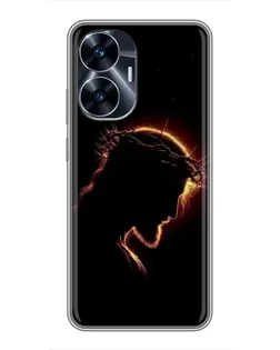 Чехол для Realme C55 с картинкой «Терновый венец»