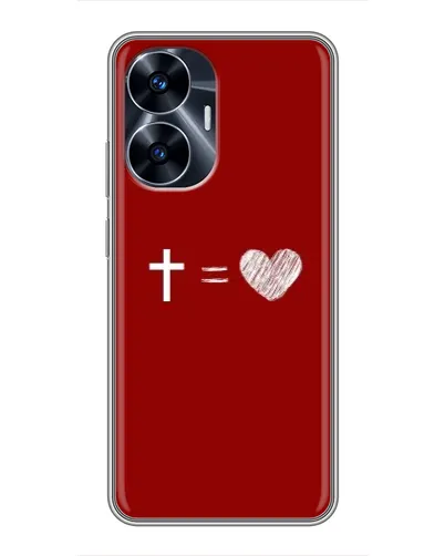 Чехол для Realme C55 с картинкой «Уравнение любви» Чехол для Realme C55 с картинкой «Уравнение любви»