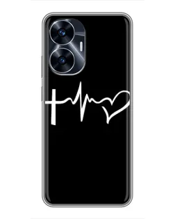 Чехол для Realme C55 с картинкой «Пульс веры»