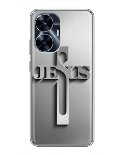 Чехол для Realme C55 с картинкой «Металлический крест Jesus» Чехол для Realme C55 с картинкой «Металлический крест Jesus»
