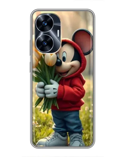 Чехол для Realme C55 с картинкой «Микки с тюльпанами» Чехол для Realme C55 с картинкой «Микки с тюльпанами»