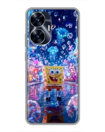 Чехол для Realme C55 с картинкой «Неоновый океан»