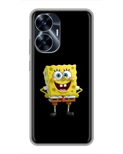 Чехол для Realme C55 с картинкой «Классический Губка Боб»