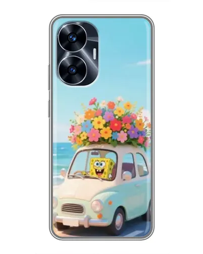 Чехол для Realme C55 с картинкой «Автомобильное путешествие»