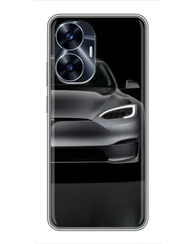 Чехол для Realme C55 с картинкой «Tesla Model S Look» Чехол для Realme C55 с картинкой «Tesla Model S Look»